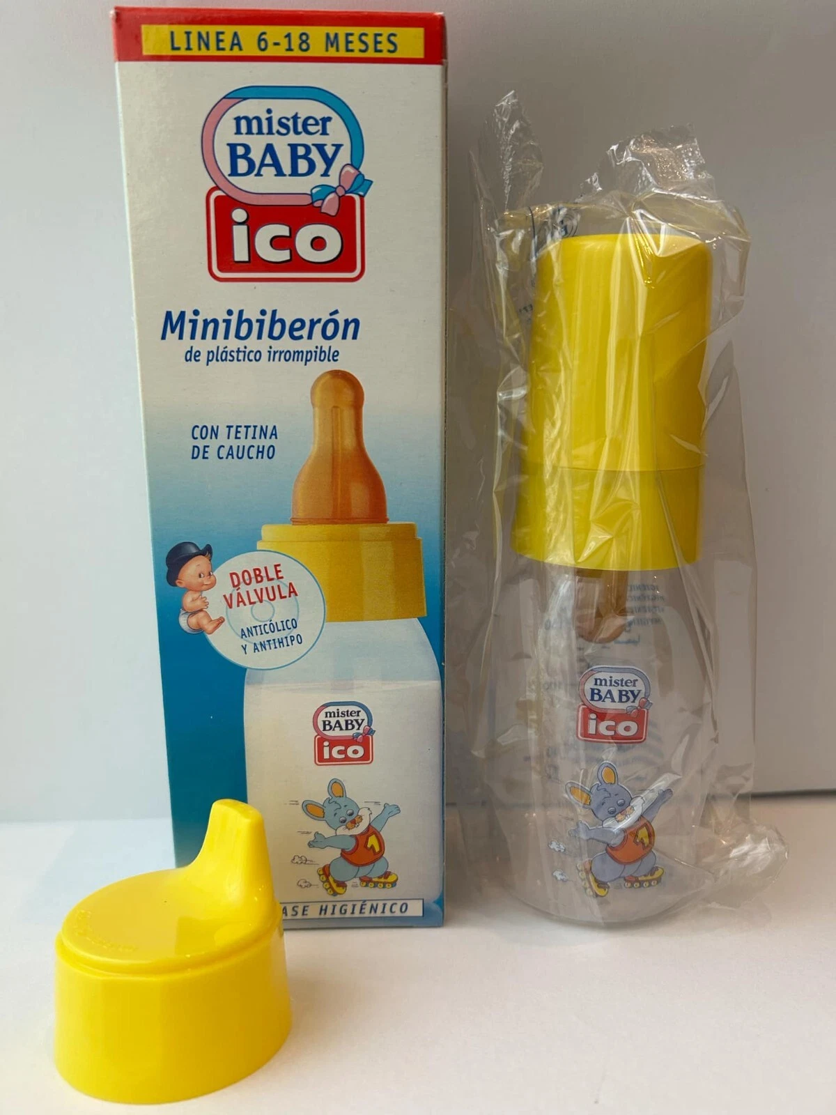 Vintage mister baby pacifier succhietto mini baby bottle 150ml 6-18 months