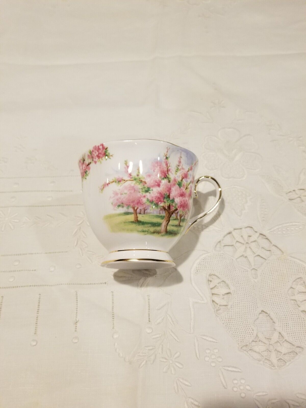 Set of Royal Albert Teacup Trio Blossom Time Set of 5 Pieces Dinner 