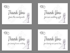 Thank You for Coming to Our Wedding Table Cards Gift Favours Ideas Thankyou