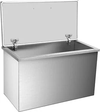 Stainless Steel Drop in Ice Chest, 28" L x 14" W x 17" H 87.4QT Outdoor Ice Bin