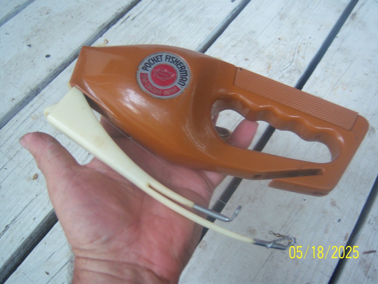 Popeil's Pocket Fisherman 1972 – Vintage NOS Boîte D'origine Et Papiers – Canne Moulinet