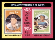 2024 Topps Heritage #191 Nellie Fox / Ernie Banks White Sox/Cubs