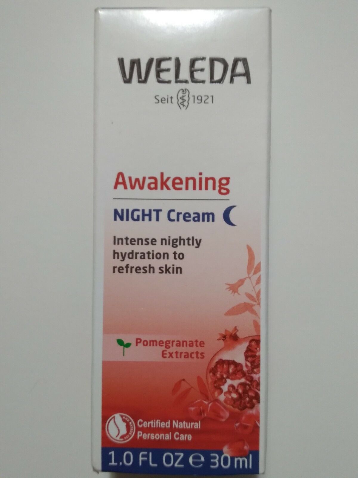 Weleda Awakening Night Face Cream Pomegranate Extracts 1.0 fl oz - Exp. 08/22