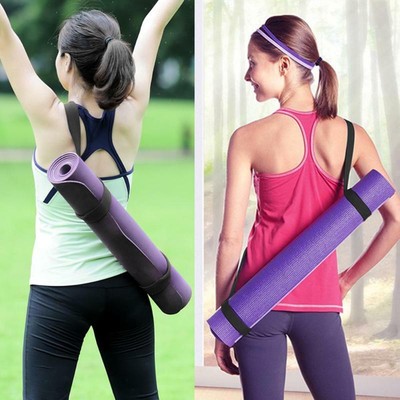 use yoga strap to carry mat