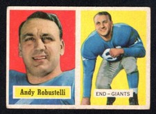 Andy Robustelli 1957 Topps Football #71 Giants Very Good HOF