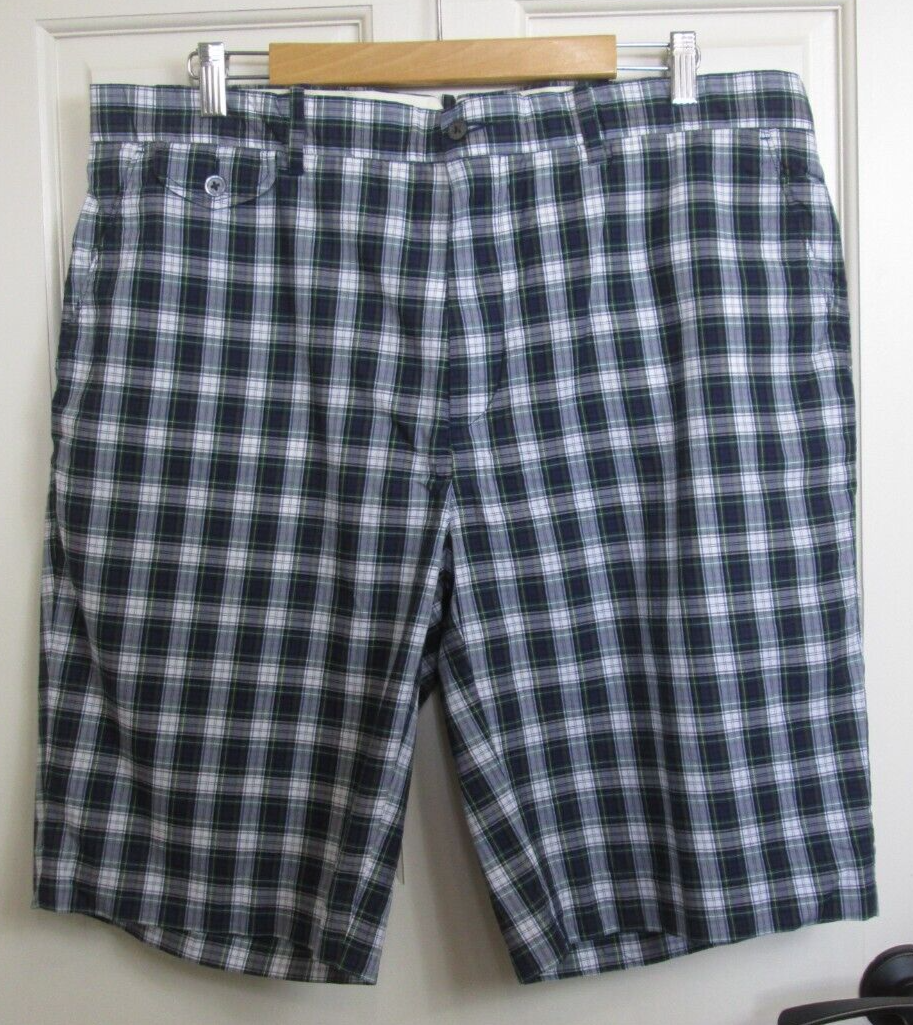 NWT Polo Ralph Lauren Blue Plaid Shorts Mens Size 38 Bleecker Fit