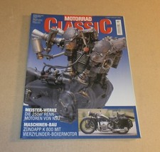 Motorrad Classic 3/2002, Zündapp K 800, 250er Rennmotoren NSU, Sanglas, BSA.