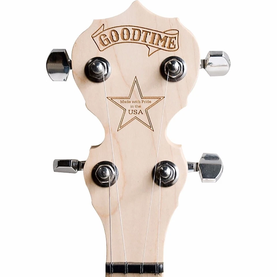 Deering Goodtime Two Left-Handed 5-String Resonator Banjo, Made in USA - Image 4 of 4