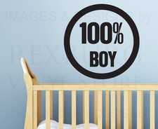 Wall Quote Decal Sticker Vinyl Lettering Large All Boy Nursery Baby's Room K44