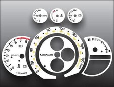 White Face Gauges For 2002-2005 Lexus Is300 160 Mph
