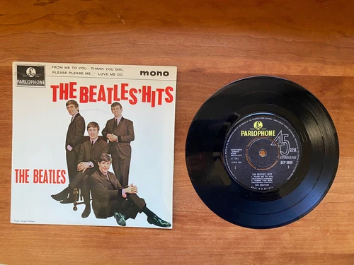 1963 The Beatles' Hits MONO 7" 45 rpm Picture Sleeve Parlophone
