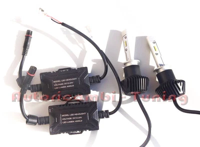 Kit Lampen H1 LED 40W 6000K Weißes Licht 8000 LUMEN Mit Ventilator - Bild 1 von 4