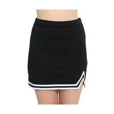 Danzcue Womens Big Kid Double V A-Line Cheer Uniform Skirt Black/White SA Small