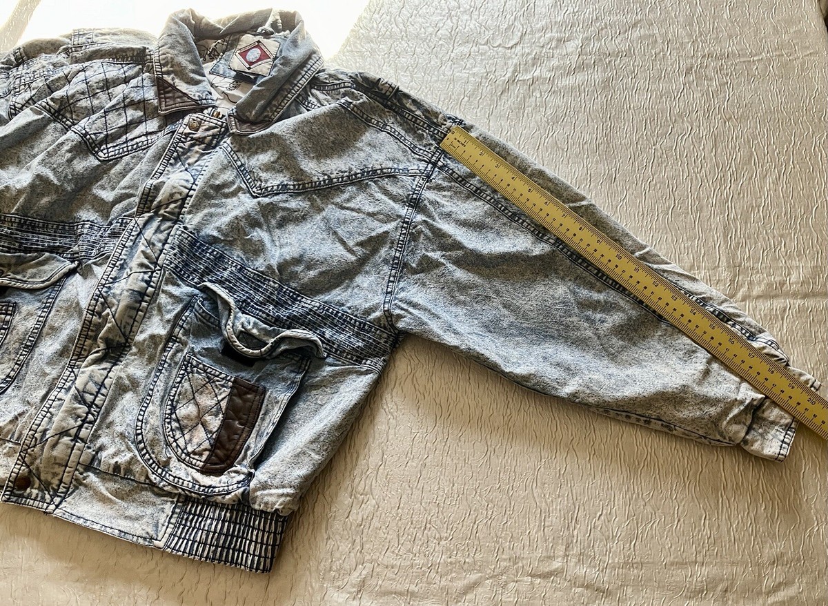 Vtg 80's Horizon Outerwear Acid Wash Denim Jean Jacket