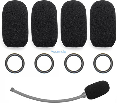Replacement 4 Pack Foam Mic Covers For Bose A20, A30, A10 Aviation Headsets