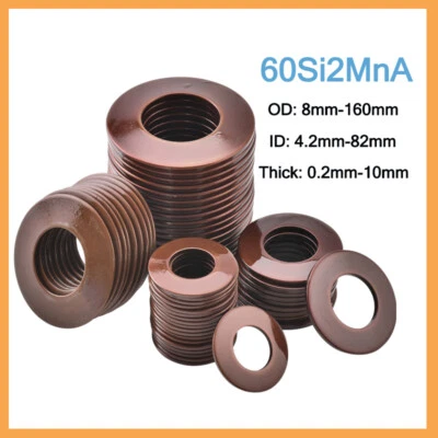 Belleville Disc Springs Washers Spring Washer 60Si2MnA Steel Various All Sizes