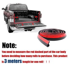 Universal Pickup Truck Car Tailgate Seal Strips Kit Weather Stripping Rubber