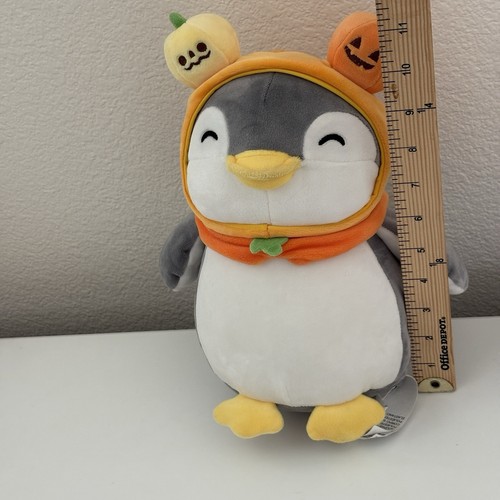 "Miniso Halloween Pingüino Peluche Calabaza Jack-o-Lantern Negro 11"" Peluche" - Imagen 9 de 9
