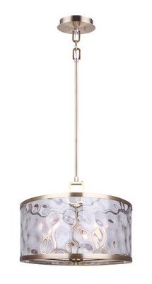 Canarm Frankie 5-Light Chandelier Gold Finish with Adjustable Height Modern