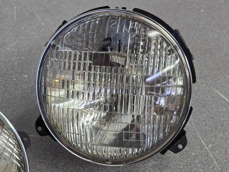 PAR DE FAROS DE HAZ SELLADO ORIGINALES RESTAURADOS PORSCHE 911 912E 930 PUNTO 68-86 #21 Foto 2 de 4