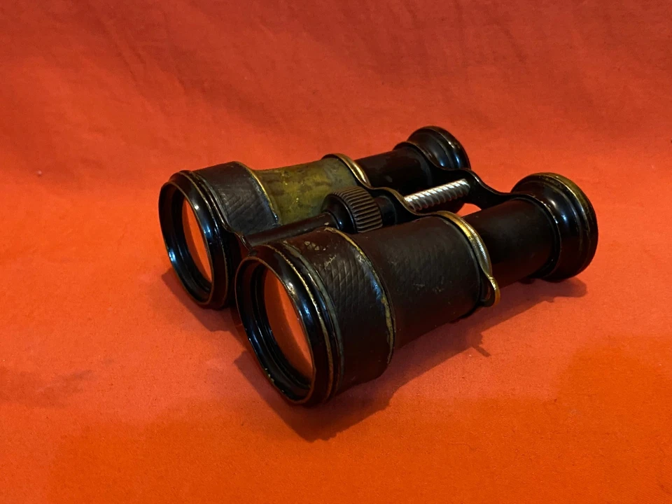 Antique Binoculars Ottokar Spitra Prague WW1 Military Clear Lens 1842-1901 - Image 3 of 4