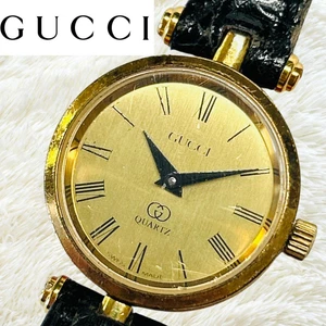 Montre Gucci édition limitée Sherry Line ceinture dorée et cuir véritable, neuve