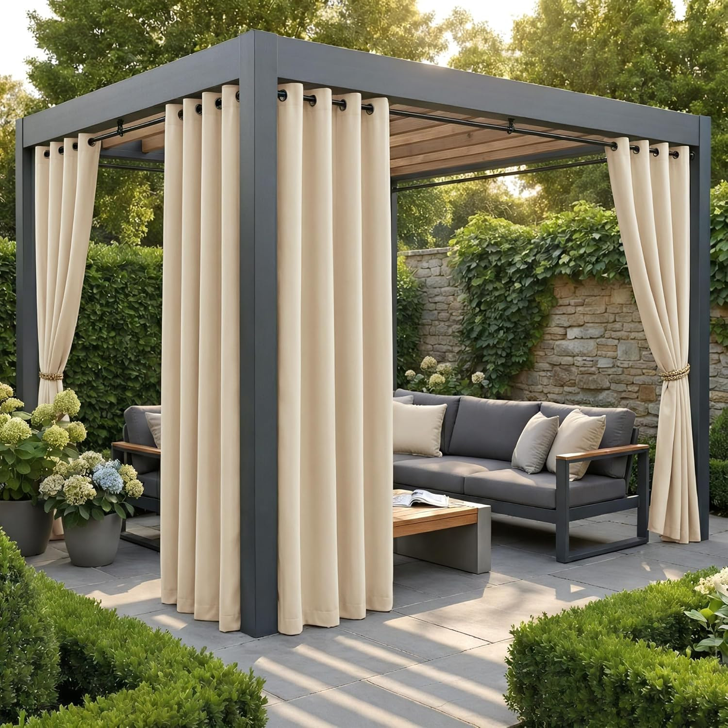 4 Tende da Sole Esterno Eleganti 132x213 CM | Privacy Balcone e Patio
