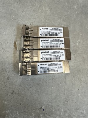 Lot of 4 - Avago AFBR-57F5MZ-NA1 16GFC SFP+ SWL Optical Transceivers