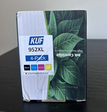 KUF 952XL Inkjet Ink Cartridge 4-Pack for HP BK/C/M/Y Black Cyan Magenta