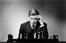 Bobby Fischer Thinking The Play 4x6 Picture Celebrity Print