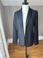 J Crew Black 2 Button Lined Blazer Size 6 NWOT