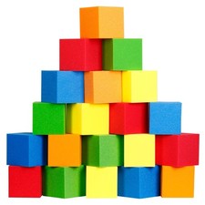 60 PCS Foam Cubes, Colorful Pit Cubes 8"x8"x8" Pack of 60, Coloful