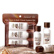 Coconut Oil Bath Set Shampoo  Conditioner  Body Wash - 3-Piece Hydrating Col