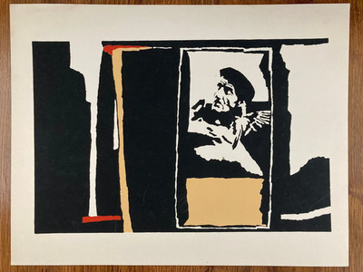 Silkscreen print by Ana Tiscornia, 1980 - Club de Grabado de Montevideo