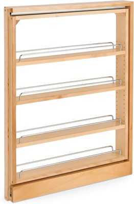 Rev-A-Shelf 432-BF-3C 3-Inch Base Cabinet Filler Pullout Kitchen Wooden Holder