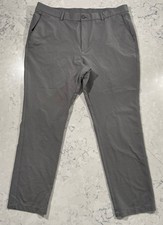 Greg Norman Pants Mens 38x30 Gray Performance Golf Stretch Comfort Casual Logo