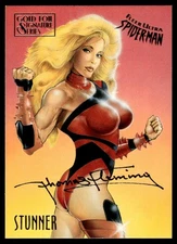 1995 Fleer Ultra Spider-Man Gold Foil Signature Series Stunner #56