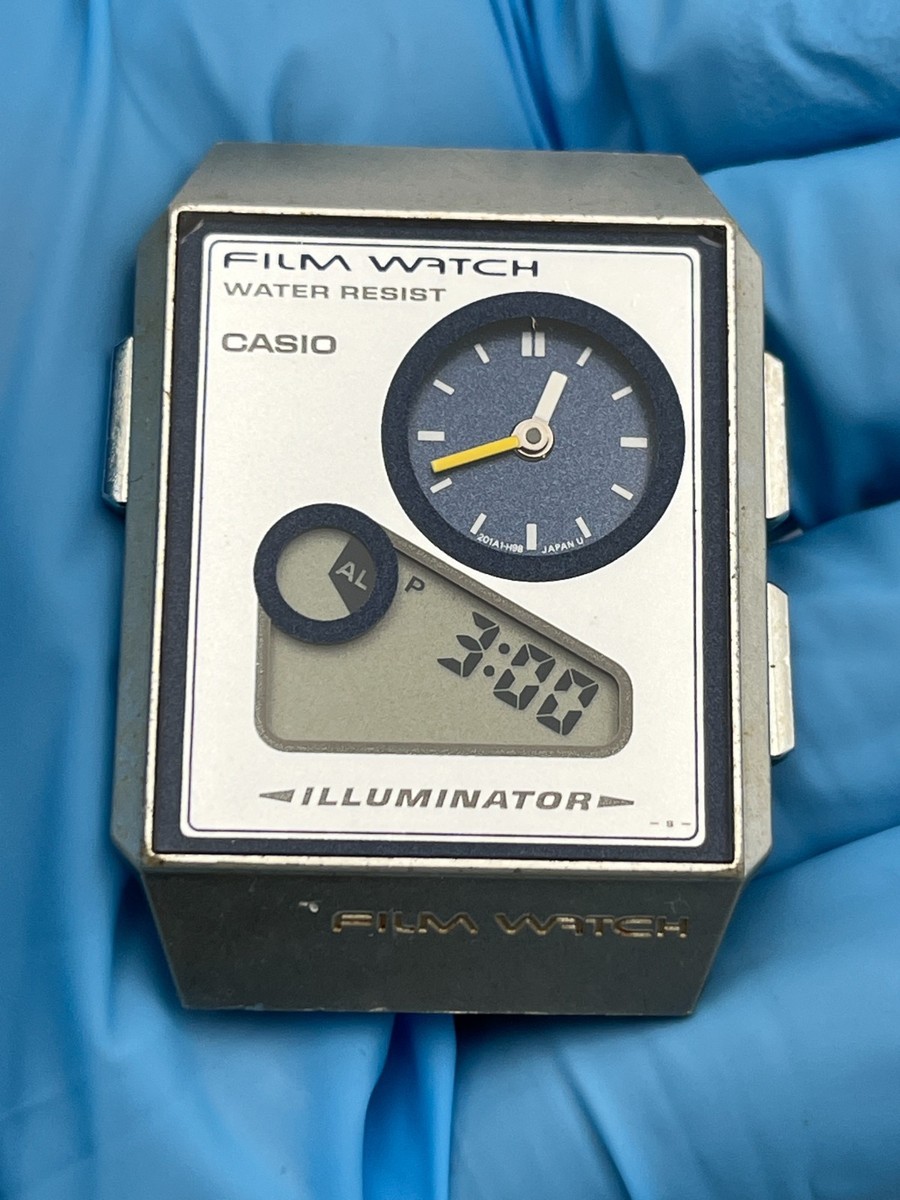 CASIO Film Watch PELA FS-03 FS-05 Set Vintage Ana-Digi Quartz No CASIO Film Watch PELA FS-03 FS-05 Set Vintage Ana-Digi Quartz No