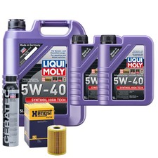 Motoröl 5W40 LIQUI MOLY Synthoil High Tech 7L+HENGST Ölfilter +Cera Tec