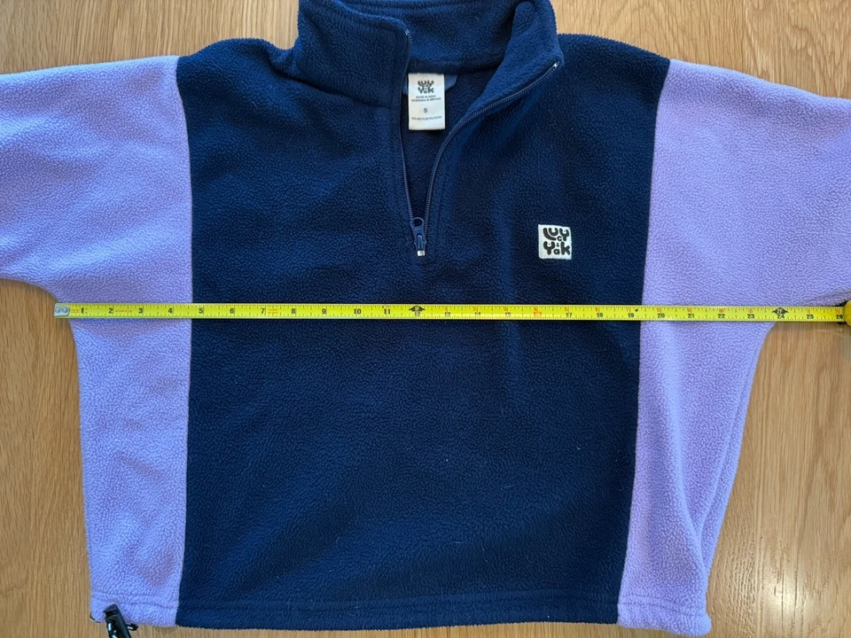 Lucy and Yak укороченный на молнии цветной блок флис розовый, темно-синий, фиолетовый - Изображение 4 из 4