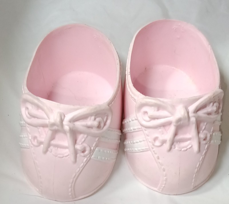 Vintage Cabbage PInk Doll Tennis Shoes Large Doll Shoes
