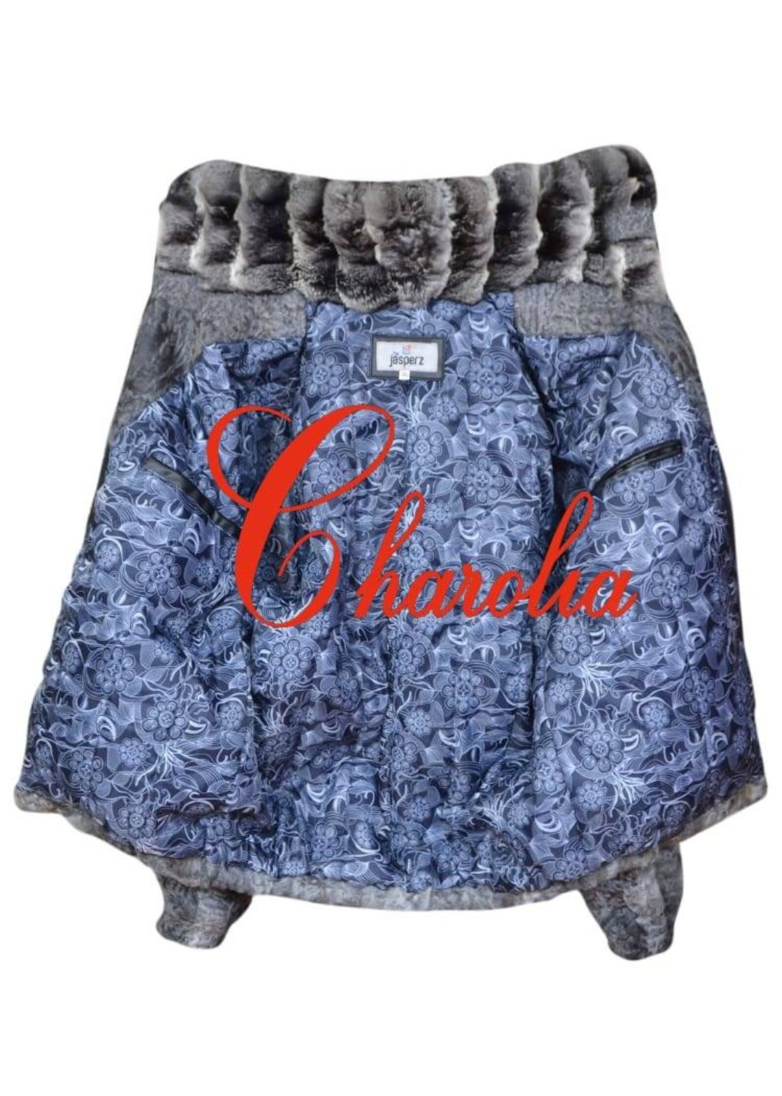 Man's Persian Lamb Fur bomber jacket coat All sizes Real CHINCHILLA fur collar image 6
