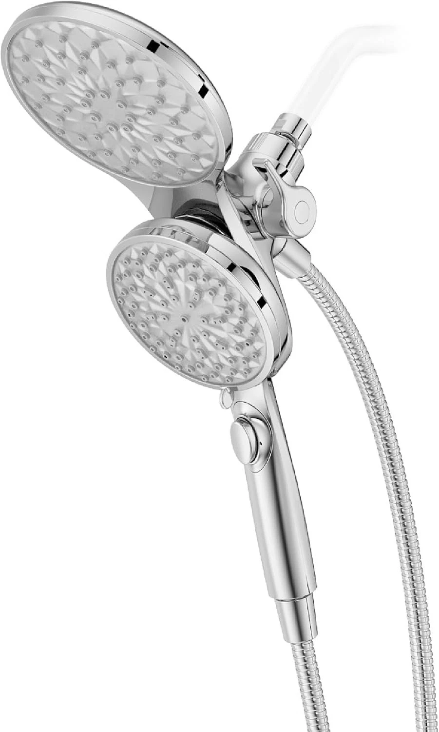 HydroFuse Shower Head & Handheld Combo Hose W/ Magnetic Docking 6-Function New