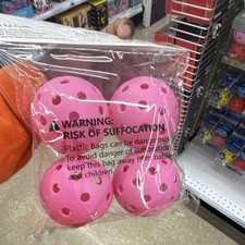 Pink Pickleballs 4 Pack Official Size and Weight Pickleballs 4PK Model