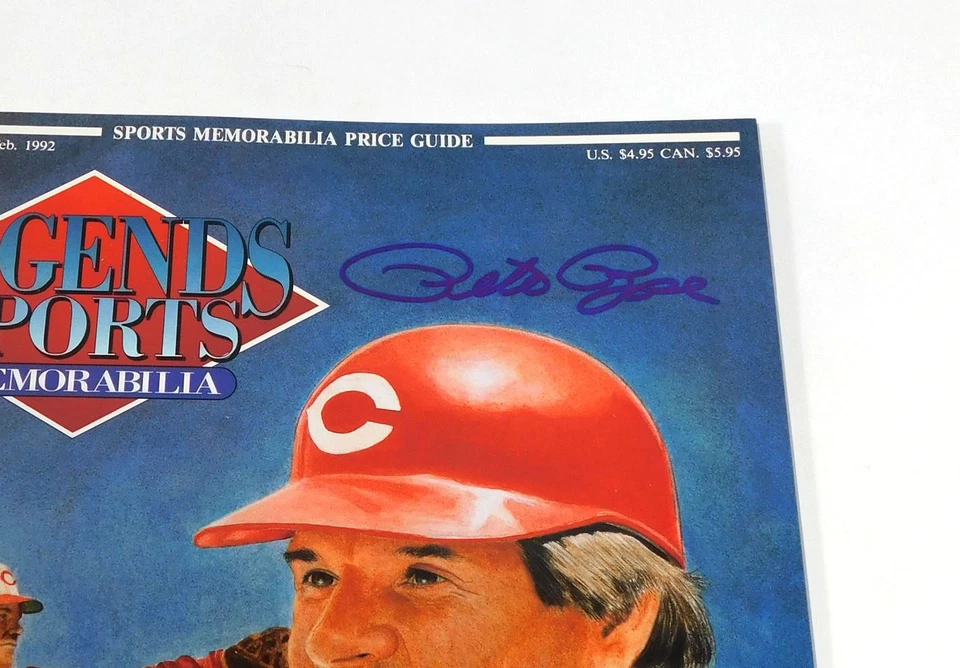 Pete Rose Signed Legends Sports Magazine Jan/Feb 1992 Reds JSA Auto - Image 2 of 3