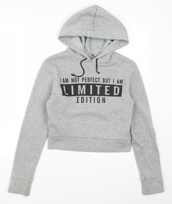 Style Plus Damen Pullover Hoodie grau Größe S - ich bin nicht perfekt aber ich bin