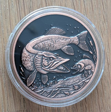 Tackle Box Series 1 oz Copper Round Northern Pike