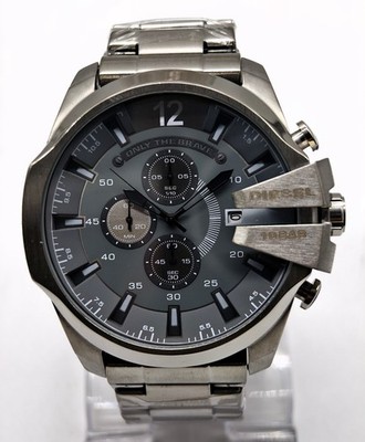 Diesel 10 Bar ''ONLY THE BRAVE'' Chronograph Date Indicator Quartz Men Wrist Watch