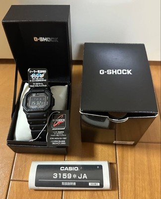 CASIO G-SHOCK GMW-B5000GD-1JF Black Solar Radio Men's Watch Bluetooth w/BOX Used