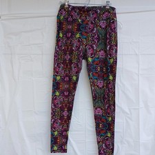 LuLaRoe Leggings Yoga Abstract Flowers Colors